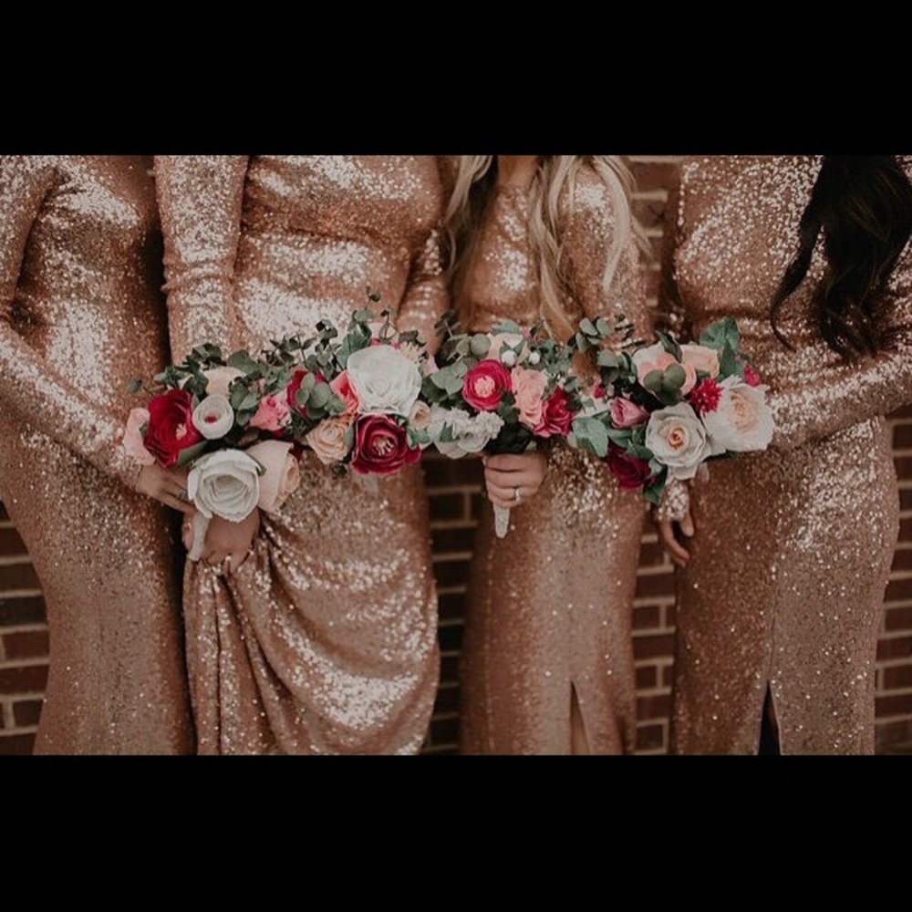 Rosegold Sequin Dress